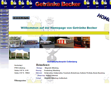 Tablet Screenshot of getraenkebecker.com